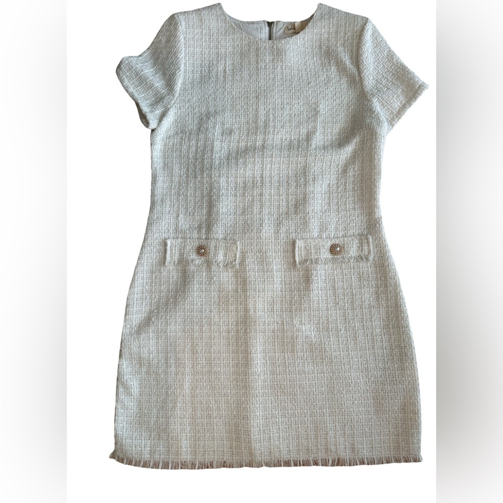 Off-White Tweed Dress